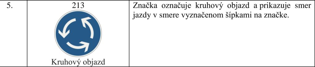 DZ Kruhový objazd